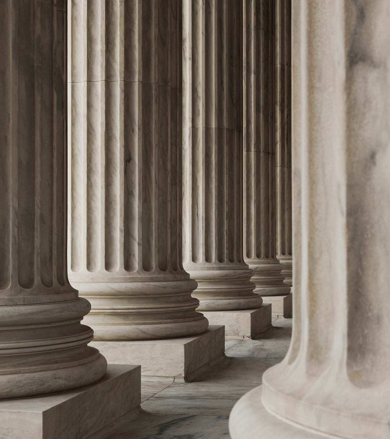 Columns of the Supreme Court representing justice and legal advocacy Lusko Law
